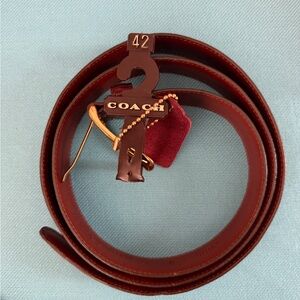Coach Men's Brown Leather Belt